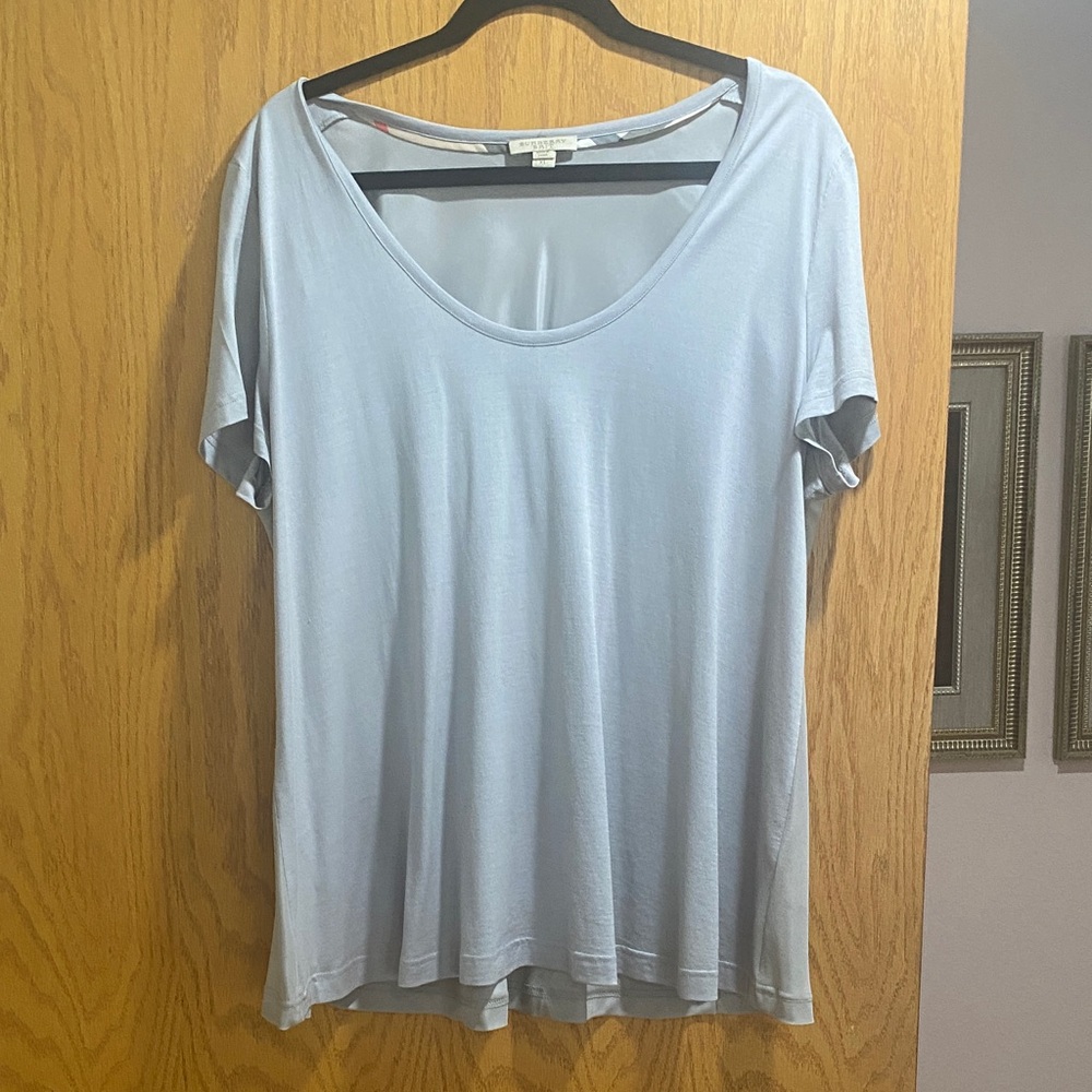 Burberry Soft Blue Short Sleeve Tee